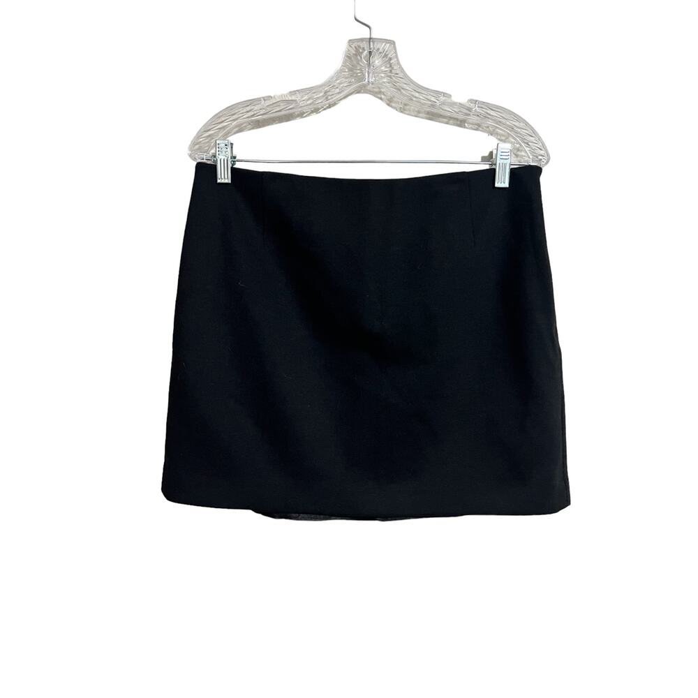 Tahari Elana Lined Black Mini Skirt 10